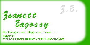 zsanett bagossy business card